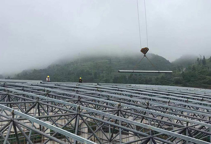 崇文网架施工